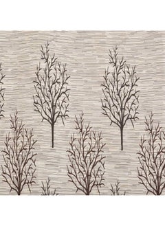 Homefab India Homefab India Pack of 2 Jacquard Room Darkening Modern Jute Curtains - 7 Feet, Door, Brown, Opaque, Grommet Curtains  - Image 1