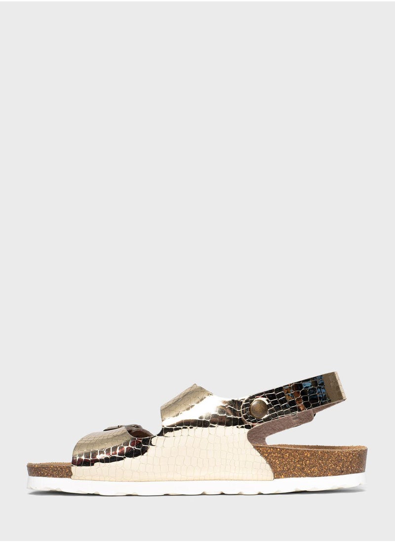 BAYTON Achille Velcro Flat Sandals  - Image 2
