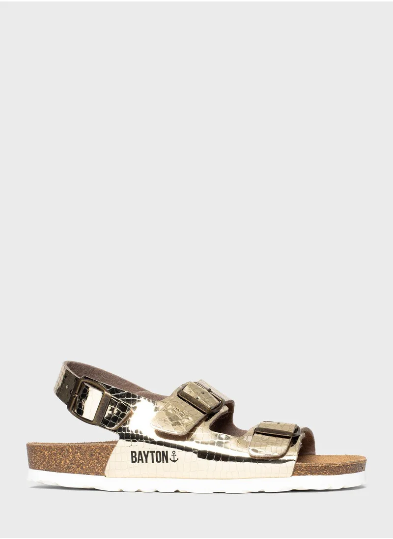 BAYTON Achille Velcro Flat Sandals