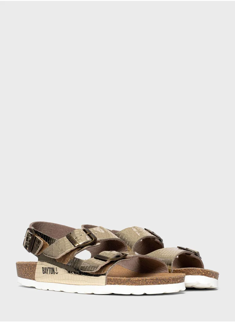 BAYTON Achille Velcro Flat Sandals