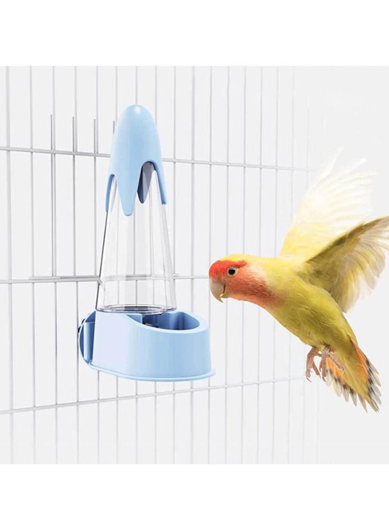 Bird Water Drinker, Automatic Cage Bird Drinker with Easy Assembly, Animal Liquid Supply with Decorative Drinking Trough for Cockatiels, Canaries and Budgies - Image 2