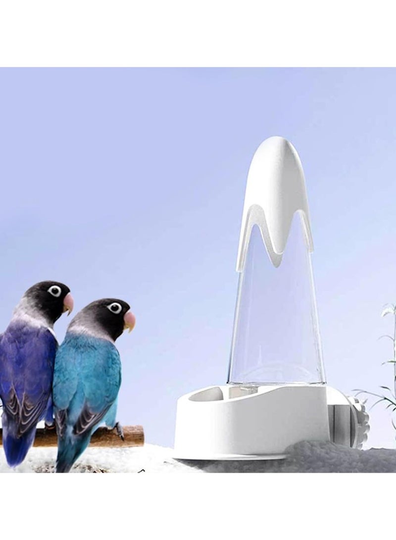 Bird Water Drinker, Automatic Cage Bird Drinker with Easy Assembly, Animal Liquid Supply with Decorative Drinking Trough for Cockatiels, Canaries and Budgies - Image 3