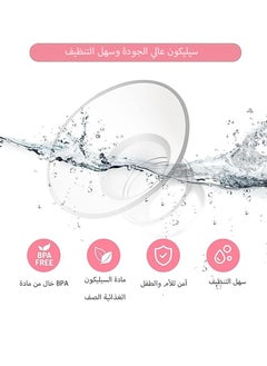 HAOHAN 8 Pieces Silicone Flange Insert 13/15/17/19/21mm, Compatible with Medela, Momcozy S9/S10/S12 Wearable Hand Free Breast Pump Flange Insert, Reduce 24mm Shield/Flange Nipple Tunnel Down to Correct Size  - Image 4