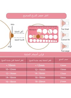 HAOHAN 8 Pieces Silicone Flange Insert 13/15/17/19/21mm, Compatible with Medela, Momcozy S9/S10/S12 Wearable Hand Free Breast Pump Flange Insert, Reduce 24mm Shield/Flange Nipple Tunnel Down to Correct Size  - Image 3