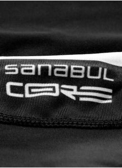 Sanabul  Sanabul Core Short Sleeve Rash Guard – Quick Dry Compression Shirt for Men Black/WHITE, SMALL  - Image 4