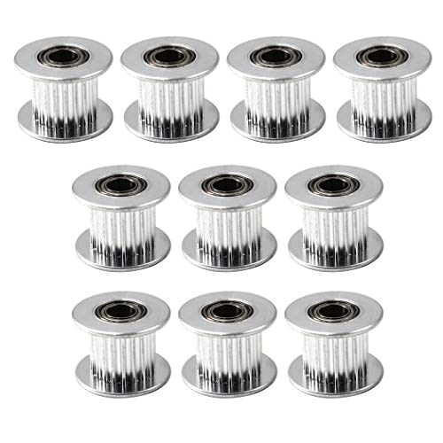 Flomore Idler Pulley Timing Belt Pulley 20 Teeth 5mm Bore for 3D Printer CNC 10mm Width Belt Pack of 10 - Image 4