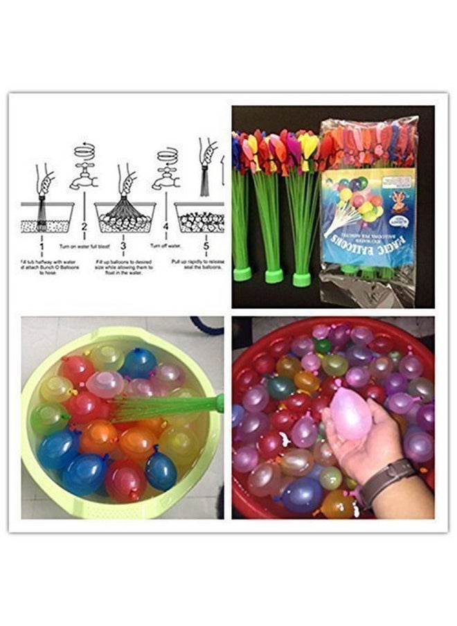 هونج كونج بالونز بالونات مائية هولي الأصلية من HK Balloons، متعددة الألوان، صانعة بالونات مائية سحرية - املأ وربط مجموعة البالونات المائية بالكامل في 60 ثانية فقط - لا مزيد من المتاعب (فوهة صنبور مجانية) (عبوة من 111 قطعة)  - Image 2