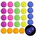 Deermon 24 Pack Rubber Blinking Squishy Stress Relief Sensory Ball Toys LED Flashing Fidget Spiky Therapy Balls or Kids Teens Adults Stress Relief Party Favors - Image 2