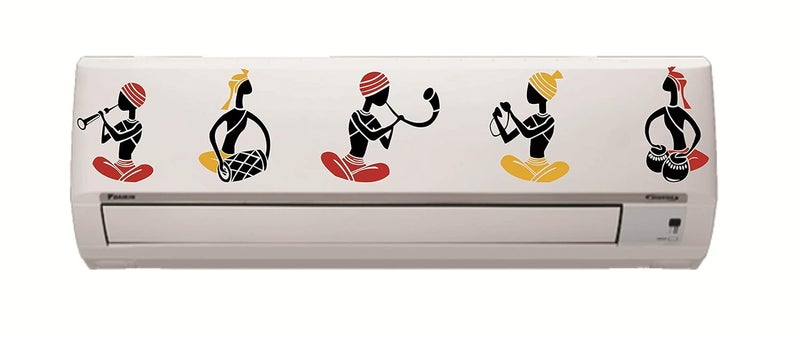 Decor Villa PVC Vinyl Musicians 3D Wall Sticker JUST Peel Stick New Modern Art Trendy Wall Stickers for Home Decoration Living RoomOffice Bedroom etc Size 30 CM X 35 CM Multicolor