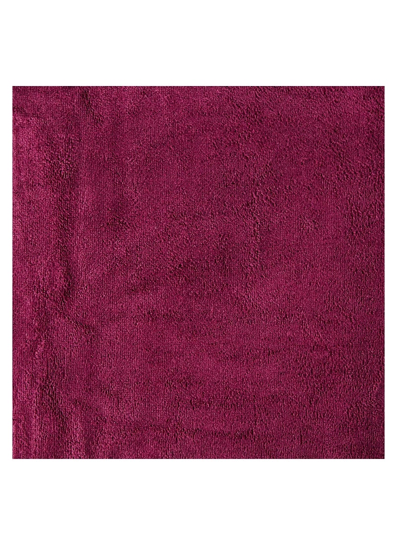 Fabienne 2-Piece Microfiber Bath Towel 70*140cm, Soft, Durable, Super Absorbent and Fast Drying Towel Wine Red  - Image 2