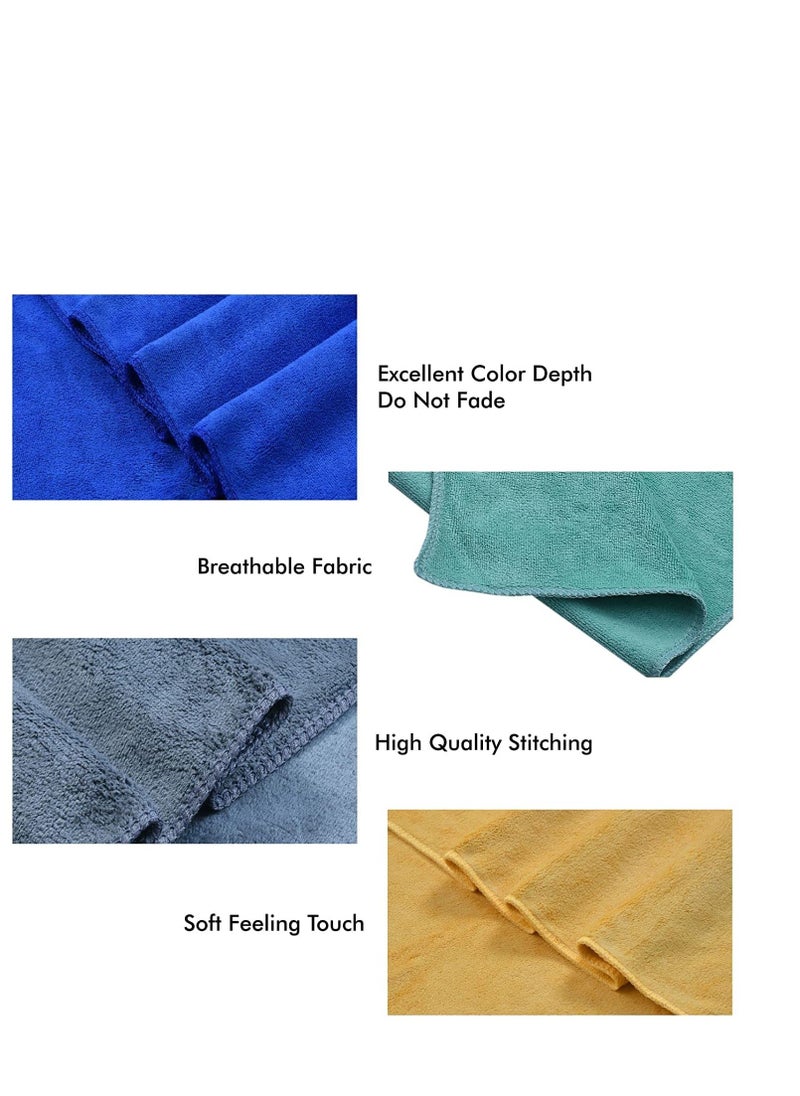 Fabienne 2-Piece Microfiber Bath Towel 70*140cm, Soft, Durable, Super Absorbent and Fast Drying Towel Wine Red  - Image 5