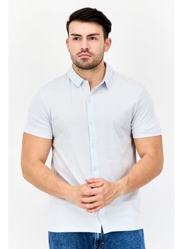 Asos Design Men Regular Fit 3 Pieces Solid Short Sleeves Casual Shirts Set, Cream/Grey  - Image 1