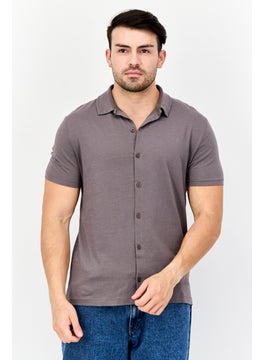 Asos Design Men Regular Fit 3 Pieces Solid Short Sleeves Casual Shirts Set, Cream/Grey  - Image 3