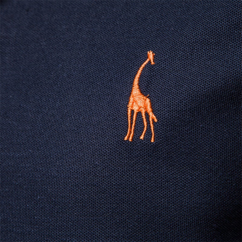 explosions men''s deer embroidery polo shirt short sleeve Zhu di mesh lapel men''s T-shirt wholesale - Image 5