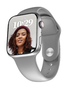 Zoom Plus Bluetooth Calling Full Touch Display Multi-Function Smartwatch For Men & Women Silver  - Image 1
