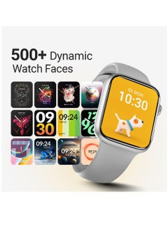 Zoom Plus Bluetooth Calling Full Touch Display Multi-Function Smartwatch For Men & Women Silver  - Image 4