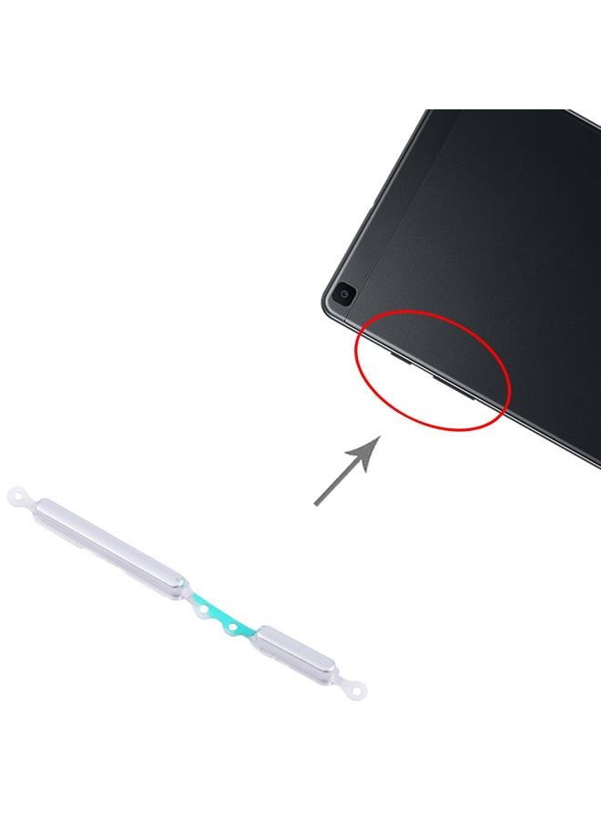 erorex For Samsung Galaxy Tab A 8.0 2019 SM-T290/T295 1set Original Power Button + Volume Control Button (Silver) - Image 4