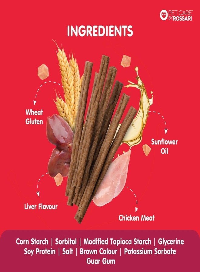 Zippy Chicken Sticks for Dogs - Liver Flavour | Tasty & Healthy Treats for All Ages | High Protein, Easy Digestion, Low Fat | Ideal for Training | Dog Treats Pack of 1, 100g - Image 5