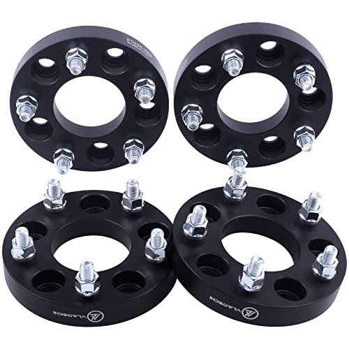 VLAOSCHI Black Forged 5x4.75 to 5x4.5 Wheel Adapters 1 Inch with 12x1.5 Studs Compatible with Chevy GMC 5 Lug 5x120.65 to 5x114.3 for Camaro Corvette Blazer S10 Jimmy Sonoma - Pack of 4 - Image 1
