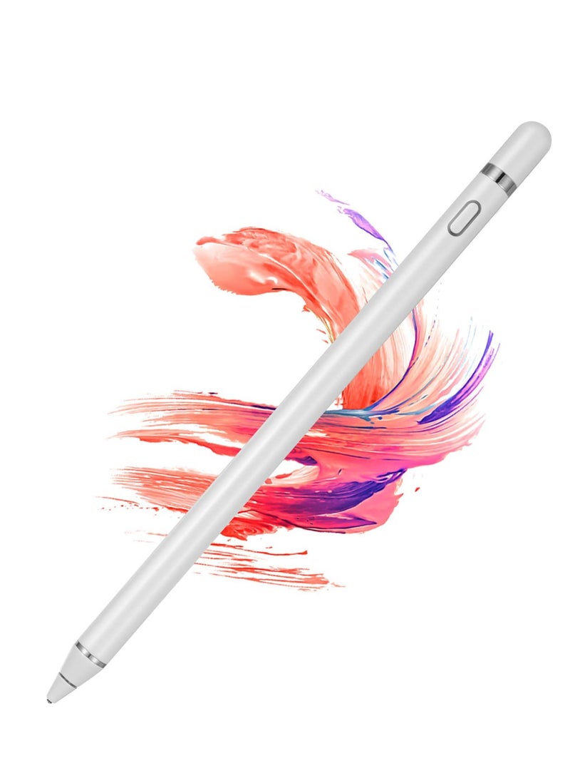 MJZ Active Stylus Pen Compatible for iOS&Android Touch Screens, Rechargeable Stylus for iPad/iPad Pro/Air/Mini/iPhone/Cellphone/Samsung/Tablet Drawing/Writin - Image 1
