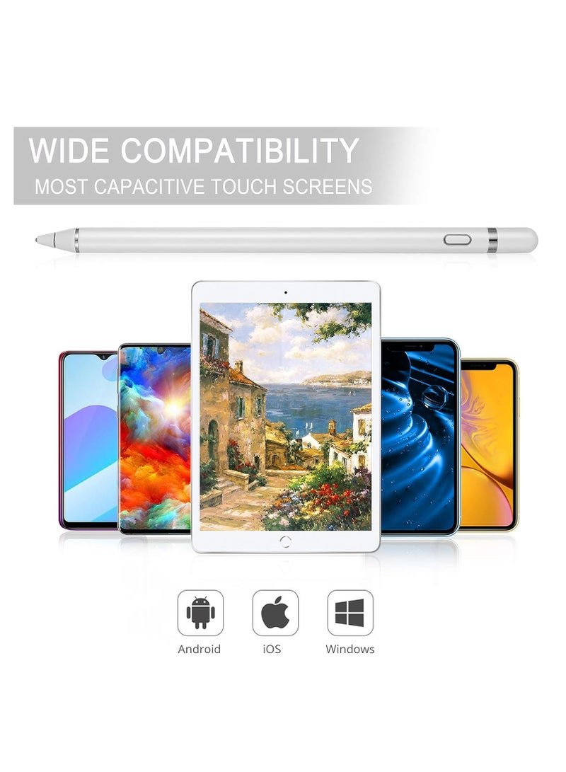 MJZ Active Stylus Pen Compatible for iOS&Android Touch Screens, Rechargeable Stylus for iPad/iPad Pro/Air/Mini/iPhone/Cellphone/Samsung/Tablet Drawing/Writin - Image 5