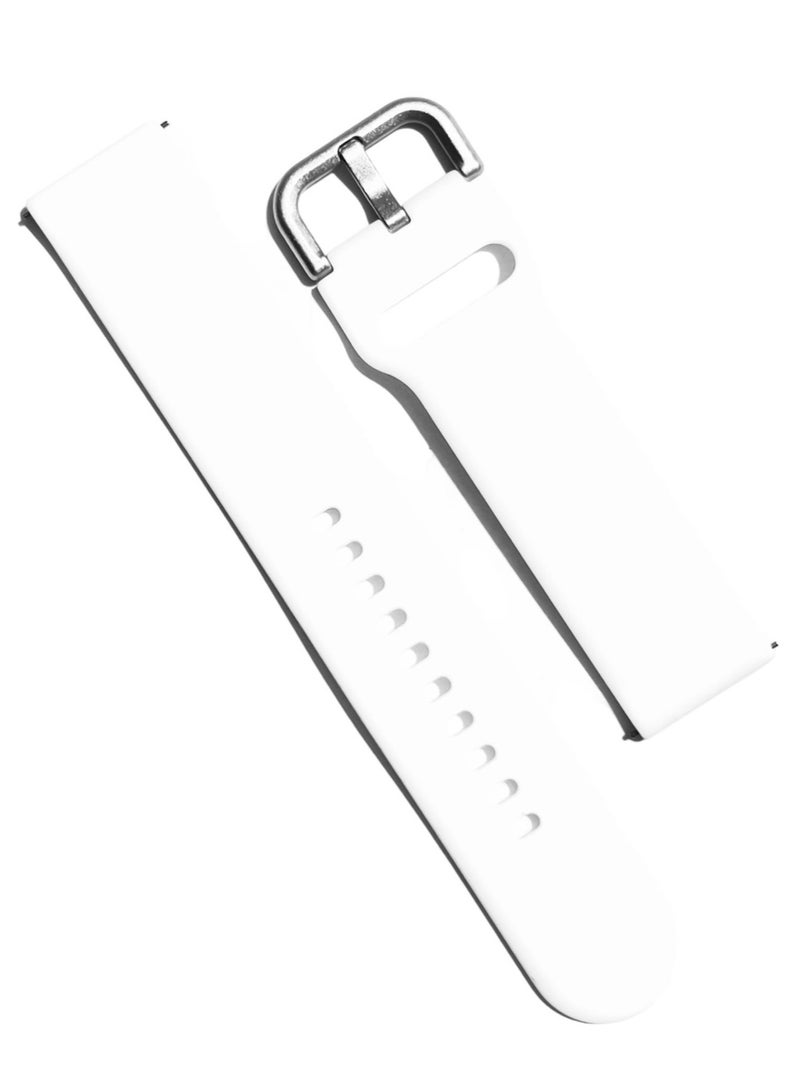 Replacement Silicone Strap 22mm For Huawei Watch GT4 Max Smart Watch 46mm - White - Image 1