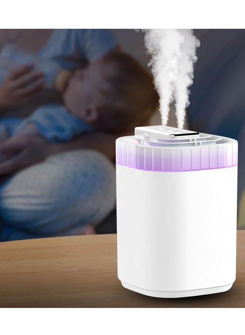 DubaiGallery 3000ml large capacity humidifier Humidifier (72 hours of humidification, 7 color atmosphere lights) Humidifier humidifier aroma diffuser humidifier - Image 2