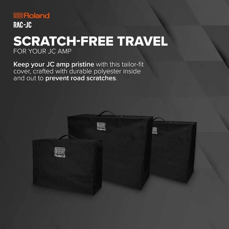 Roland غطاء مضخم الصوت رولاند RACJC120 جاز كورس غطاء PrecisionFit لمضخم JC120 مواد متينة تحمي من الخدوش وتقي من الأوساخ فتحة مقبض للنقل السهل - Image 3