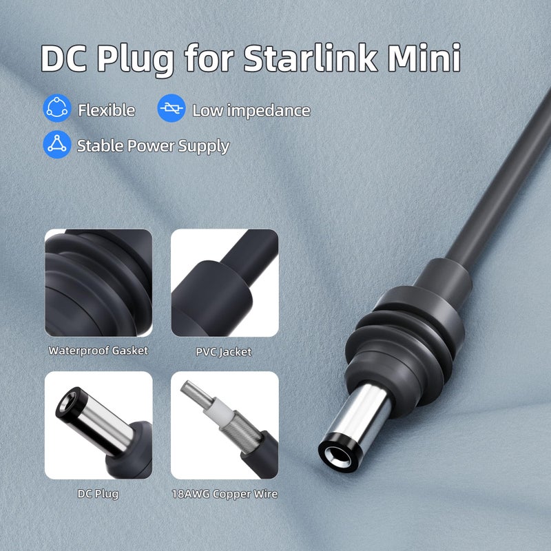 EAZUSE Starlink Mini 12V Adapter, Starlink Mini Power Supply 12/24V Step Up to 30V 3.5A Power Converter 9-28V Input Conversion Kit for Truck RV Marine - Image 3