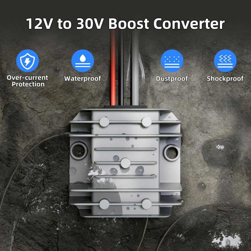 EAZUSE Starlink Mini 12V Adapter, Starlink Mini Power Supply 12/24V Step Up to 30V 3.5A Power Converter 9-28V Input Conversion Kit for Truck RV Marine - Image 5