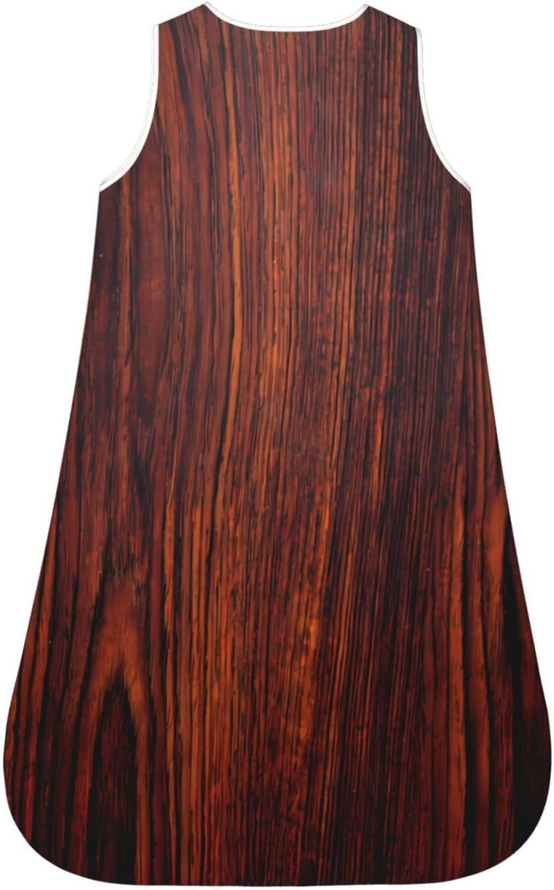 Dark Mahogany Wood Grain Brown Wood Pattern Baby Wearable Blanket Infant Boys Girls Sleeping Bags for Newborn Medium - Image 2