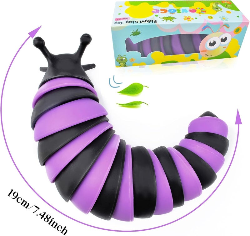 Cevioce Fidget Slug Toys for Kids & Adults, 3Pcs Cute Autism Sensory Toys for Autistic Children Toddlers - Halloween Party Favors - Image 3