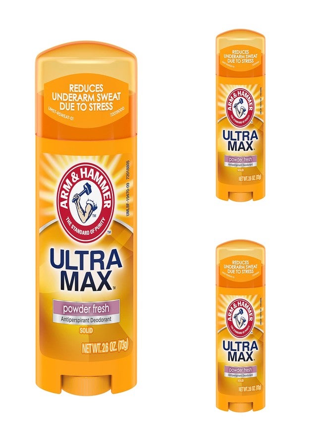 Arm & Hammer Deodorant 2.6oz Solid Ultra Powder Fresh (Oval) (3 Pack) - Image 1