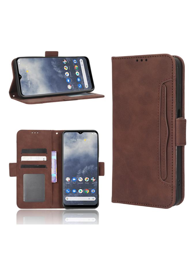 اس-توب جراب هاتف Nokia G60 5G مصنوع من الجلد وملمس جلد العجل وفتحات للبطاقات - Image 1