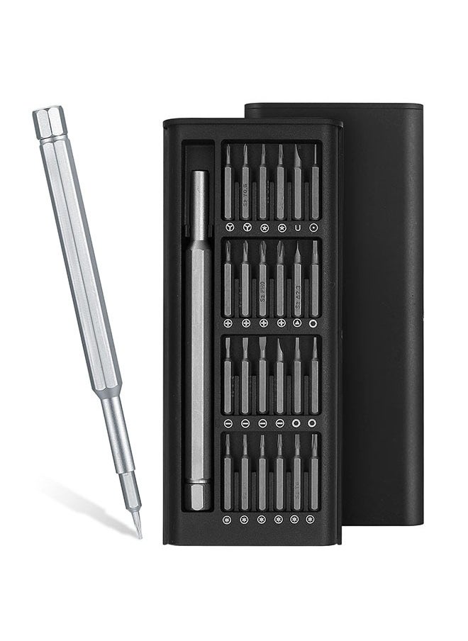 Generic 25 in 1 Precision Screwdriver Set, Small Magnetic Screwdriver Repair Tool Kit with Phillips Head and Flathead Bits for Fixing Electronics, Phone, Watch, Computer  - Image 1