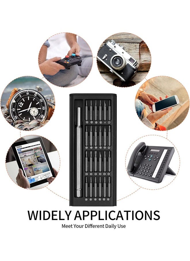 Generic - 25 in 1 Precision Screwdriver Set, Small Magnetic Screwdriver Repair Tool Kit with Phillips Head and Flathead Bits for Fixing Electronics, Phone, Watch, Computer - Image 1