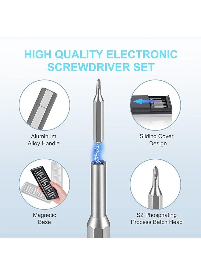 Generic 25 in 1 Precision Screwdriver Set, Small Magnetic Screwdriver Repair Tool Kit with Phillips Head and Flathead Bits for Fixing Electronics, Phone, Watch, Computer  - Image 4