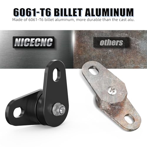 NICECNC Motorcycle Adjustable Exhaust Mount Hanger Compatible with Yamaha Banshee 350 YFZ350 1987-2006, Banshee 350 YFZ350SE Special Edition 2005 2006, Banshee 350 YFZ350LE Limited Edition 2004 - Image 2