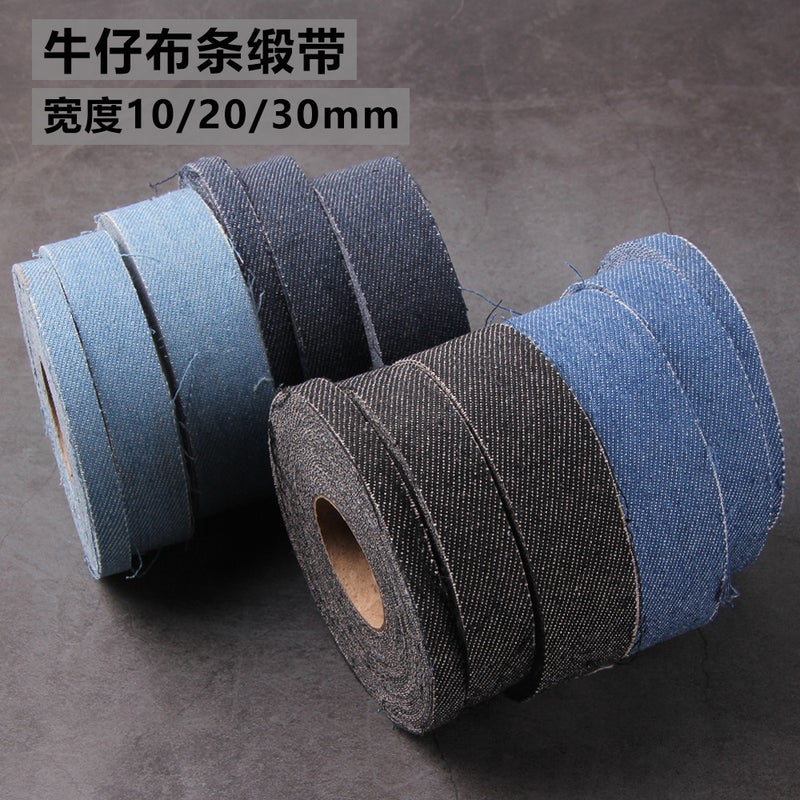 Diy Clothing Fabric Denim Cloth Strip Ribbon Bag Clothes Edge Band Headwear Handmade Accessories Accessories - Image 2