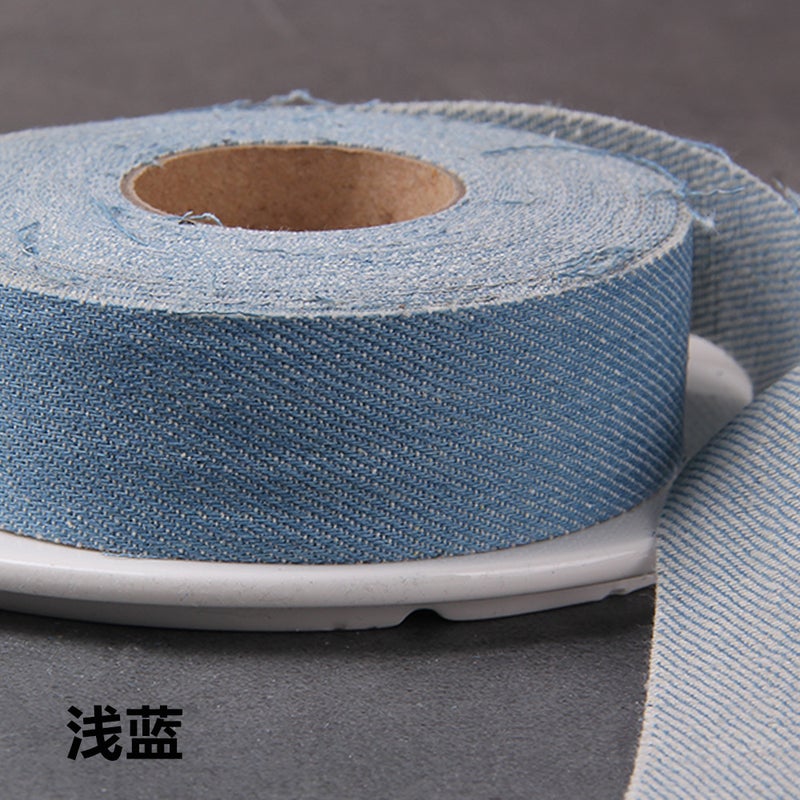 Diy Clothing Fabric Denim Cloth Strip Ribbon Bag Clothes Edge Band Headwear Handmade Accessories Accessories - Image 1