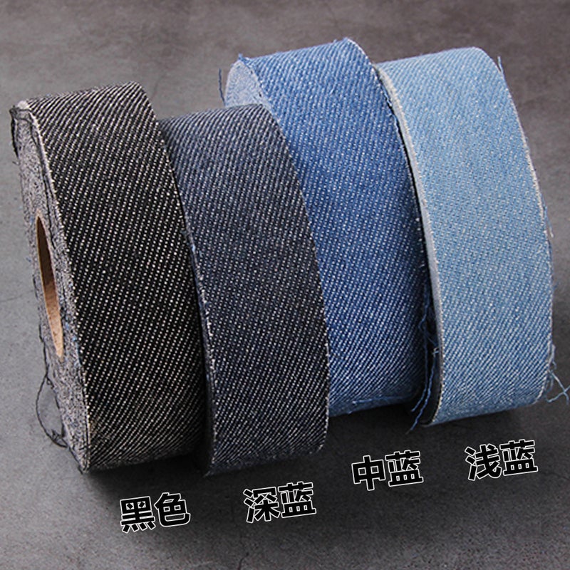 Diy Clothing Fabric Denim Cloth Strip Ribbon Bag Clothes Edge Band Headwear Handmade Accessories Accessories - Image 3