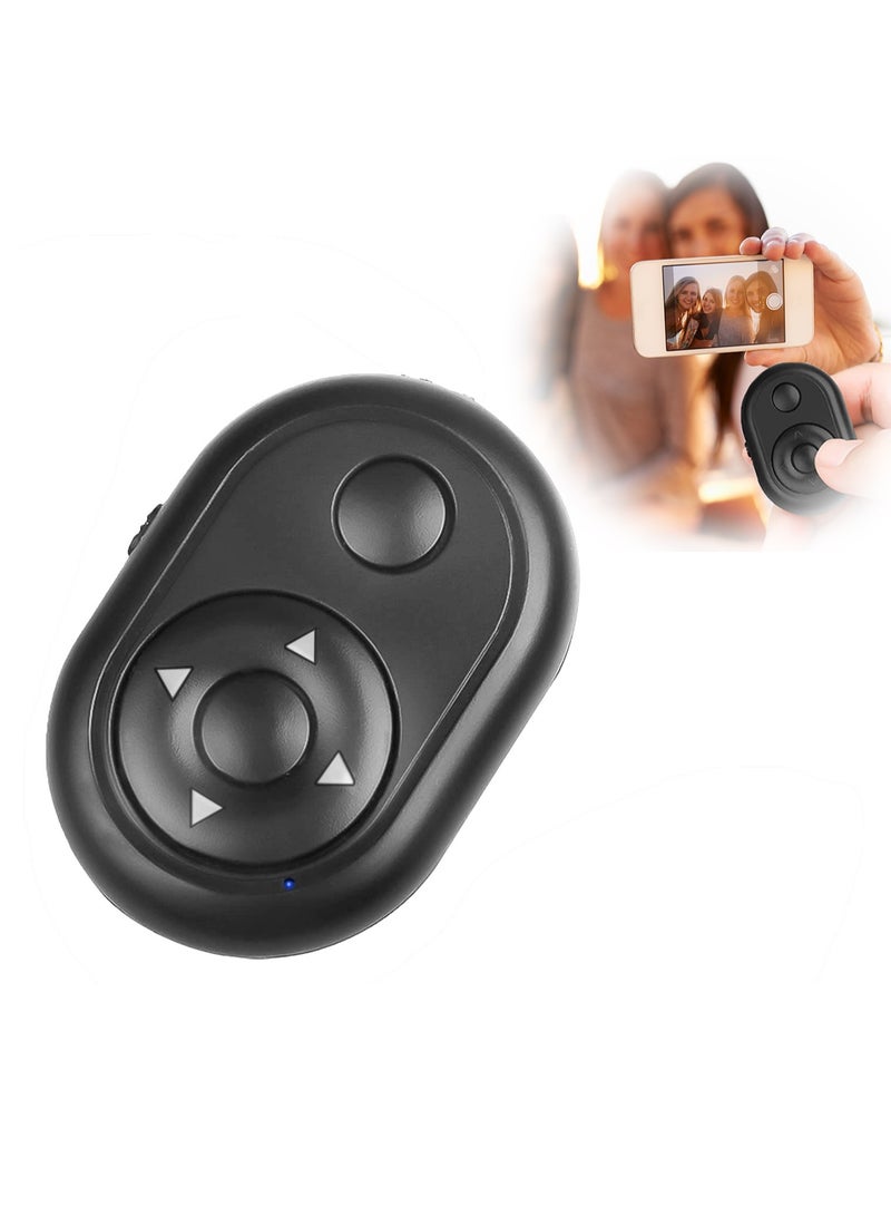 KASTWAVE Bluetooth Remote Phone Page Turner Available for Tiktok Scroll Controller Wireless Remote Control Camera Shutter Remote for Android and ios (Black) - Image 1