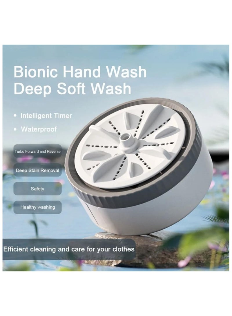Mini Travel Laundry Machine Lightweight Portable Washing Machine Mini Clothing Washer ABS Material Fast Washer Portable Washing Machine  - Image 3