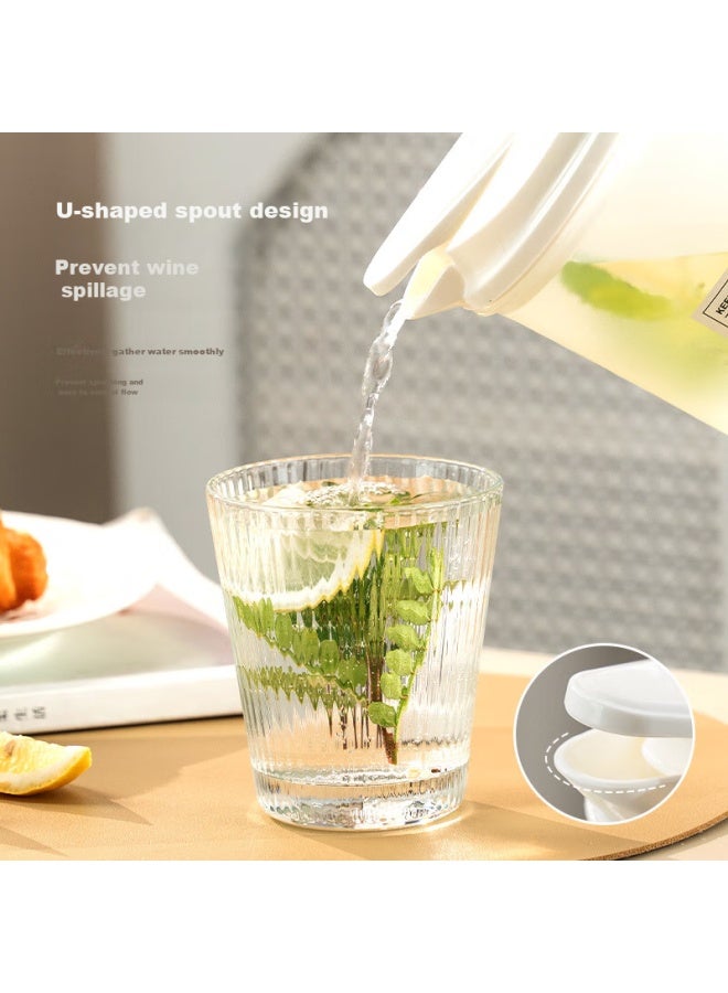 Caizhi Refrigerator Water Pitcher, Large Capacity Cold Water Jug, Heat-resistant Thickened Plastic Lemonade Pitcher, 1.6l, Cz6605 - Image 2