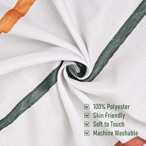 Treory Kids Boho Shower Curtain Set with Hooks, Minimalist Hand-Drawn Soft Pastel Stripes in Warm Earth Tones, Waterproof Fabric Shower Curtain for Modern Farmhouse Bathroom, 72" x 72" - Image 5