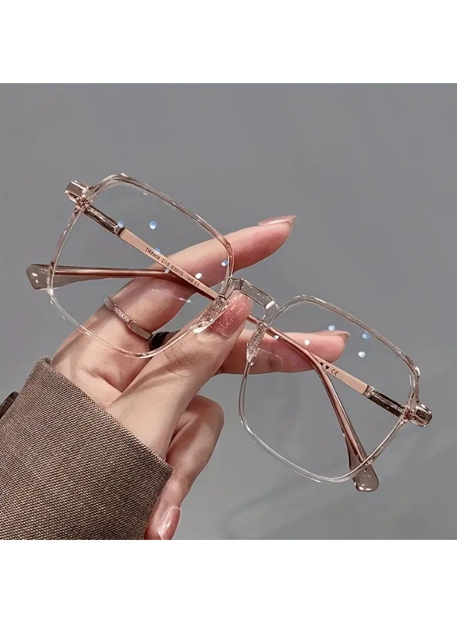 SCENT HOUSE 1PC Stylish Blue Light Blocking Glasses Lightweight Durable Frame for Driving and Daily Use Modern Eyewear High Quality Lenses Suitable for Fashion Conscious Professionals Includes Eyeglass Case - Image 1
