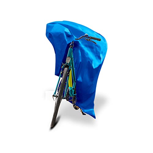 TUFFPAULIN Cycle Wrap Blue, Universal Cycle Cover, Bicycle Cover, Extra Strong, Durable, UV Resistant, 100% Waterproof Virgin, 6 Layers 3D Rib Technology, 68in x 20in x 34in - 1 No. - Image 1