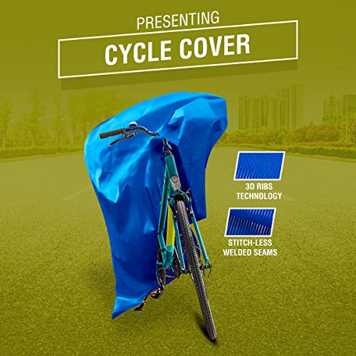 TUFFPAULIN Cycle Wrap Blue, Universal Cycle Cover, Bicycle Cover, Extra Strong, Durable, UV Resistant, 100% Waterproof Virgin, 6 Layers 3D Rib Technology, 68in x 20in x 34in - 1 No. - Image 2