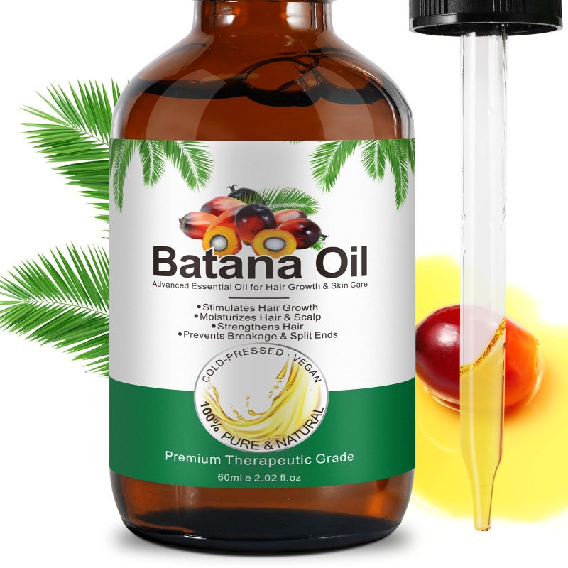 ALIVER 100% Cold-Pressed Batana Oil – Pure Hair Growth & Repair Oil, 60 ml | Natural & Chemical-Free Deep Nourishing Treatment for Scalp, Split Ends & Dry Hair (2.02 Fl Oz （Pack of 1）) - Image 3