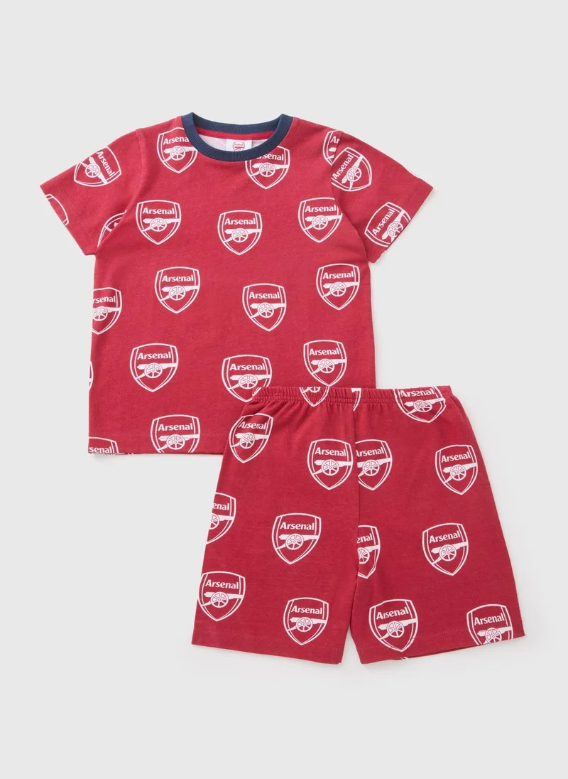 Matalan Arsenal Boys Red Pyjama Set